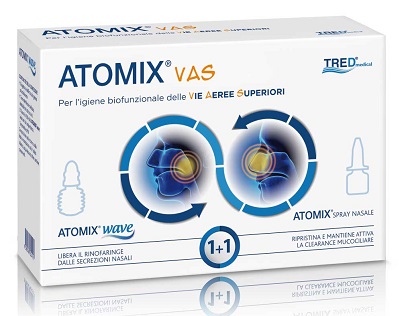 ATOMIX VAS KIT PER IGIENE FUNZIONALE DELLE VIE AEREE SUPERIORI ATOMIC WAVE + SPRAY - Farmadott.it