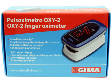 PULSOXIMETRO DA DITO OXY-2 SCHERMO LED 60X30,5X32,5MM 1 PEZZO - Farmadott.it