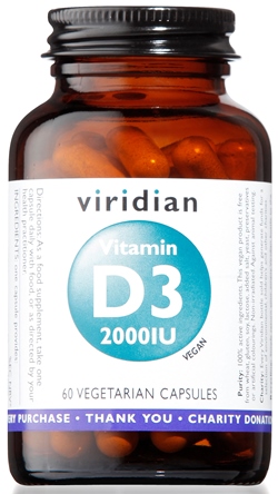 VIRIDIAN VITAMIN D3 2000IU 60CPS - Farmadott.it