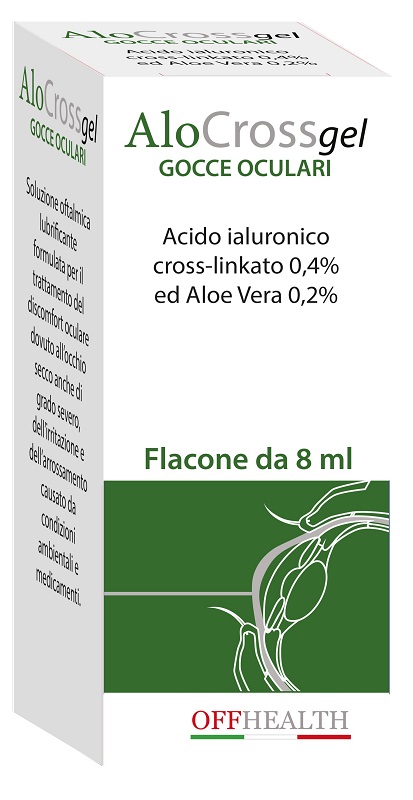 ALOCROSS GOCCE OCULARI ACIDO IALURONICO CROSS-LINKATO 0,2% E ALOE VERA 8 ML - Farmadott.it
