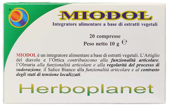 MIODOL 20 COMPRESSE BLISTER 10 G - Farmadott.it