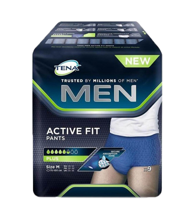 PULL UP UOMO TENA MEN PANTS ACTIVE FIT M 9 PEZZI - Farmadott.it