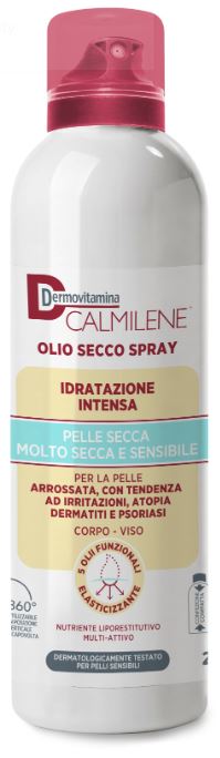 DERMOVITAMINA CALMILENE OLIO SECCO SPRAY IDRATAZIONE INTENSA PER PELLE SECCA, MOLTO SECCA E SENSIBILE 200 ML - Farmadott.it