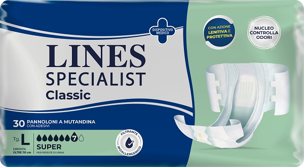 PANNOLONE A MUTANDA LINES SPECIALIST CLASSIC SUPER MG 30 PEZZI - Farmadott.it