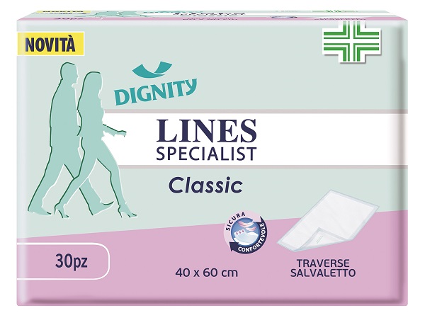 TRAVERSA PER INCONTINENZA LINES SPECIALIST CLASSIC 40X60 CM 30 PEZZI - Farmadott.it