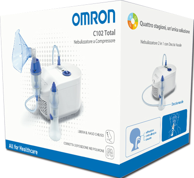 NEBULIZZATORE A PISTONE OMRON C102 TOTAL - Farmadott.it