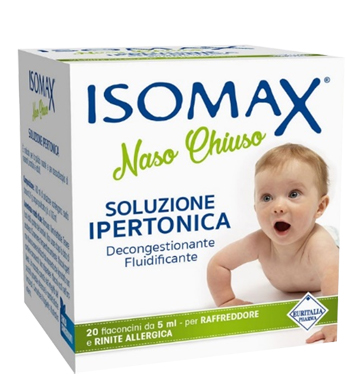 SOLUZIONE IPERTONICA ISOMAX NASO CHIUSO 20 FLACONCINI DA 5 ML - Farmadott.it