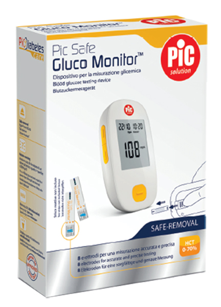 GLUCOMETRO CON MONITOR PIC GLUCO SAFE 1 PEZZO - Farmadott.it