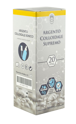 ARGENTO COLLOIDALE SUPREMO 20PPM 100 ML SPRAY + CONTAGOCCE - Farmadott.it