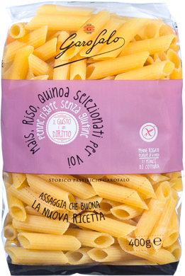 GAROFALO PENNE RIGATE SENZA GLUTINE 400 G - Farmadott.it