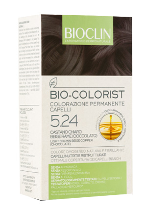 BIOCLIN BIO COLORIST 5,24 CASTANO CHIARO BEIGE RAME CIOCCOLATO - Farmadott.it