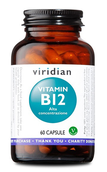 VIRIDIAN VITAMIN B12 HIGH POTENCY 60 CAPSULE VIRIDIAN VITAMINA B12 ALTA CONCENTRAZIONE - Farmadott.it