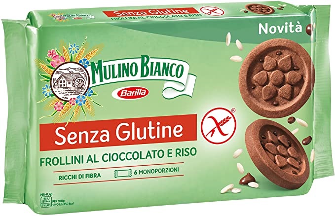 MULINO BIANCO SENZA GLUTINE FROLLINI AL CIOCCOLATO E RISO 6 MONOPORZIONI DA 41,66 G - Farmadott.it