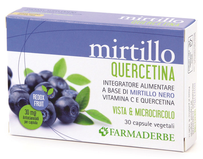 MIRTILLO QUERCETINA 30 CAPSULE VEGETALI - Farmadott.it