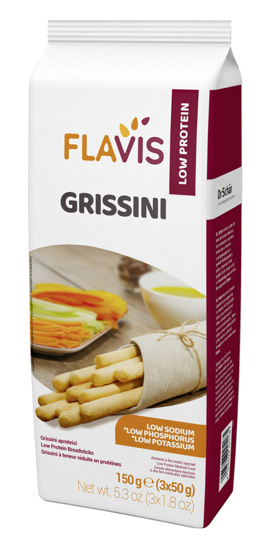 FLAVIS GRISSINI APROTEICI 3 PORZIONI DA 50 G - Farmadott.it