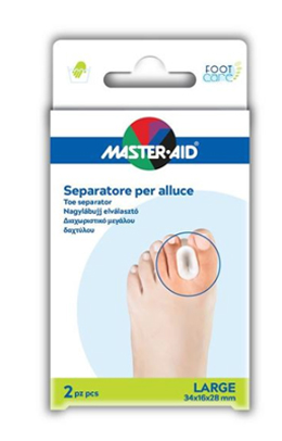 SEPARATORE DITA IN GEL MASTER-AID FOOTCARE PER ALLUCE LARGE 2 PEZZI D2 - Farmadott.it