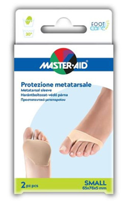 PROTEZIONE IN GEL E TESSUTO  MASTER-AID FOOTCARE PER METATARSO SMALL 2 PEZZI G2 - Farmadott.it