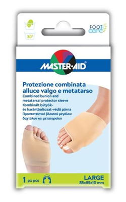 PROTEZIONE MASTER-AID FOOTCARE PER ALLUCE VALGO E METATARSO LARGE 1 PEZZO D8 - Farmadott.it