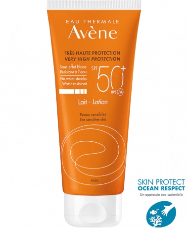 EAU THERMALE AVENE SOLARE LATTE SPF50+ 100 ML NUOVA FORMULA - Farmadott.it
