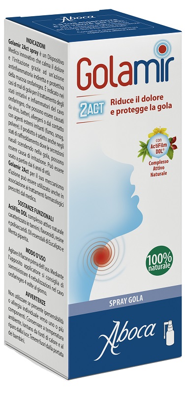 GOLAMIR 2ACT SPRAY 30 ML NO ALCOOL ADULTI E BAMBINI DA UN ANNO DI ETA' - Farmadott.it