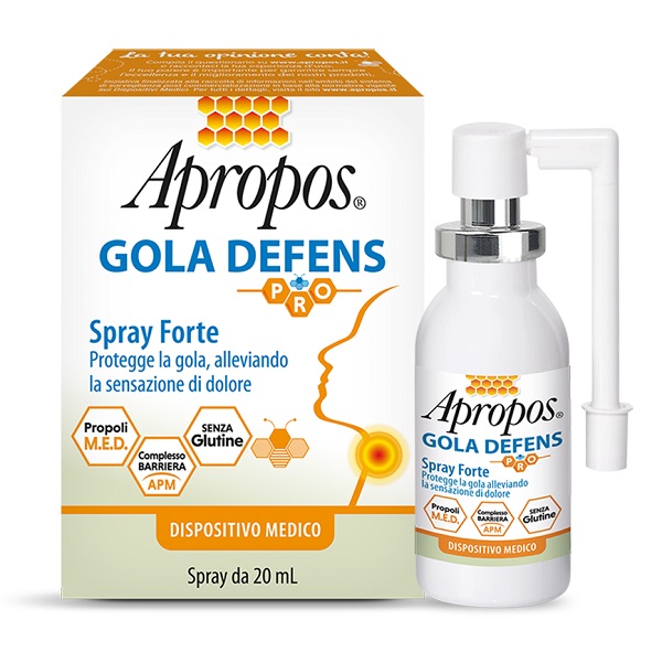 APROPOS GOLA DEFENS PRO SPRAY NO ALCOL 20 ML - Farmadott.it