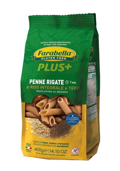 FARABELLA PENNE RISO INTEGRALE E TEFF 400 G - Farmadott.it