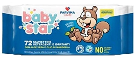 BABYSTAR SALVIETTE BEBE' POPUP 72 PEZZI - Farmadott.it