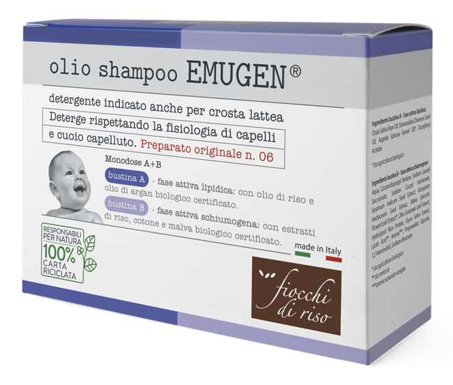 FIOCCHI DI RISO EMUGEN OLIO SHAMPOO ULTRADELICATO 45 ML - Farmadott.it