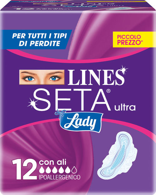 LINES SETA ULTRA LADY CON ALI 12 PEZZI - Farmadott.it