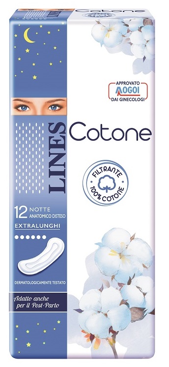LINES COTONE NON ULTRA NOTTE DISTESI 12 PEZZI - Farmadott.it