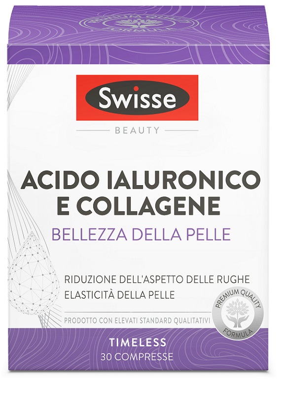 SWISSE ACIDO IALURONICO COLLAGENE BELLEZZA DELLA PELLE 30 COMPRESSE - Farmadott.it