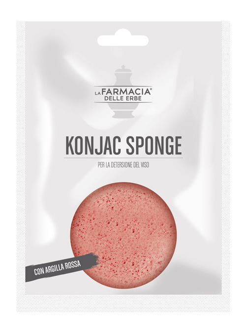 FDE KONJAC SPONGE ARGILLA ROSSA 1 PEZZO - Farmadott.it