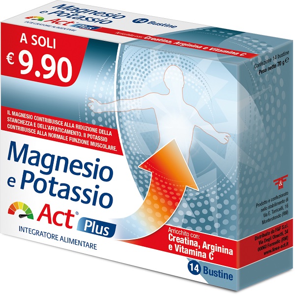 MAGNESIO E POTASSIO ACT PLUS 14 BUSTINE - Farmadott.it