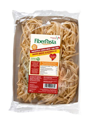 FIBERPASTA TAGLIATELLE SENZA UOVO BASSO CONTENUTO GLICEMICO  250 G - Farmadott.it
