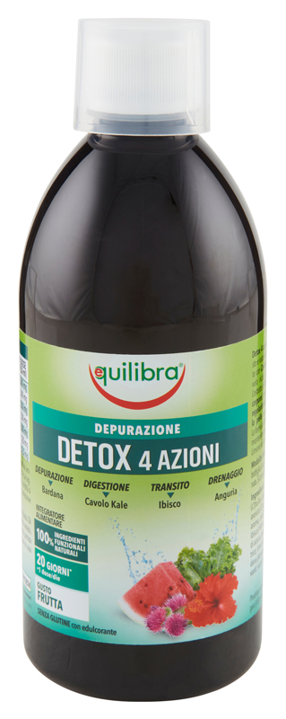 DETOX 4 AZIONI GUSTA FRUTTA 500 ML - Farmadott.it