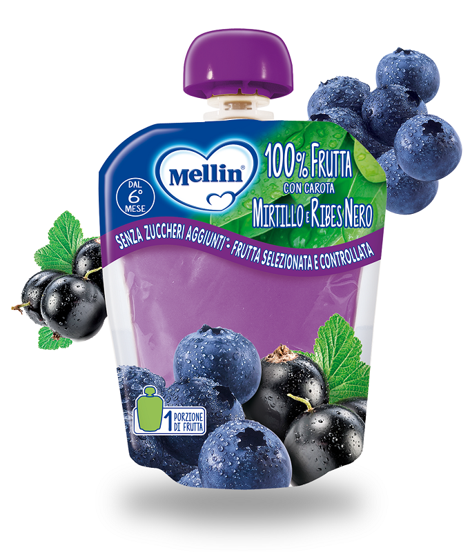 MELLIN POUCH MIRTILLO/RIBES 90 G - Farmadott.it