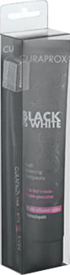 CURAPROX BLACK IS WHITE DENTIFRICI SBIANCANTI 1 DENTIFRICIO DA 90ML + 1 SPAZZOLINO - Farmadott.it