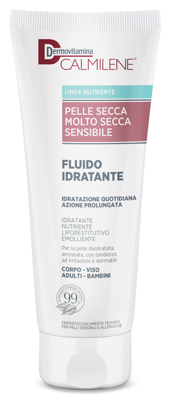DERMOVITAMINA CALMILENE FLUIDO IDRATANTE PER PELLE SECCA, MOLTO SECCA E SENSIBILE 250 ML - Farmadott.it