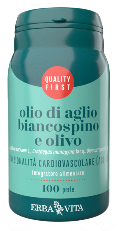 OLIO DI AGLIO BIANCOSPINO E OLIVO 100 PERLE - Farmadott.it