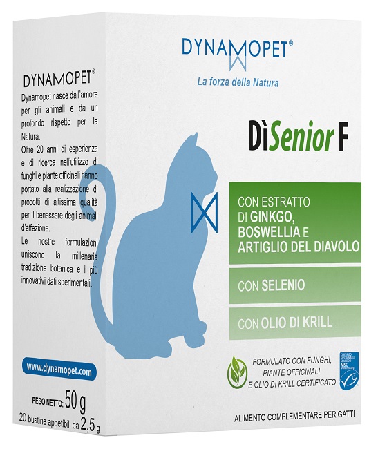 DISENIOR F PER GATTI 20 BUSTINE APPETIBILI DA 2,5 G - Farmadott.it