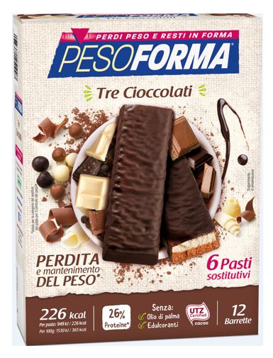PESOFORMA BARR 3 CIOCCOLATI 372 G - Farmadott.it