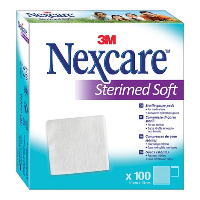 GARZA COMPRESSA STERIMED SOFT IN TESSUTO NON TESSUTO STERILE 10X10CM 100 PEZZI MULTILINGUAL - Farmadott.it