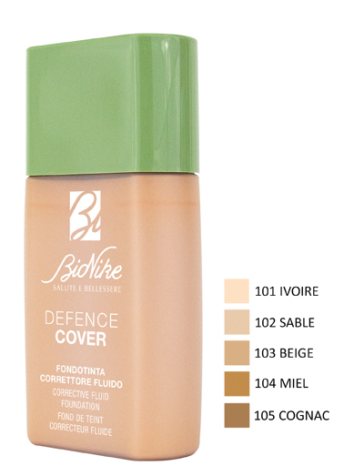 DEFENCE COVER FONDOTINTA CORRETTORE FLUIDO 101 40 ML - Farmadott.it