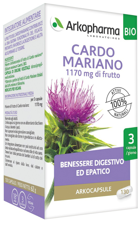ARKO CAPSULE CARDO MARIANO BIO 130 CAPSULE - Farmadott.it