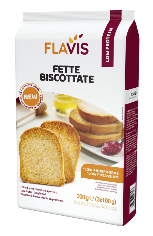 FLAVIS FETTE BISCOTTATE APROTEICHE 300 G - Farmadott.it