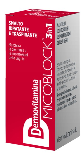 DERMOVITAMINA MICOBLOCK 3 IN 1 SMALTO IDRATANTE E TRASPIRANTE ROSSO 5 ML - Farmadott.it