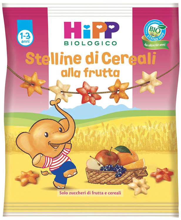 HIPP BIO STELLINE DI CEREALI ALLA FRUTTA 30 G - Farmadott.it