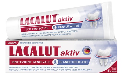 LACALUT AKTIV PROTEZIONE GENGIVALE & BIANCO DELICATO 75 ML - Farmadott.it