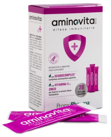 AMINOVITA PLUS DIFESE IMMUNITARIE 20 STICK PACK X 2,5 G - Farmadott.it