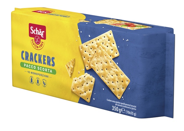 SCHAR CRACKERS SENZA LATTOSIO PACCO SCORTA 10 MONOPORZIONI DA 35 G - Farmadott.it
